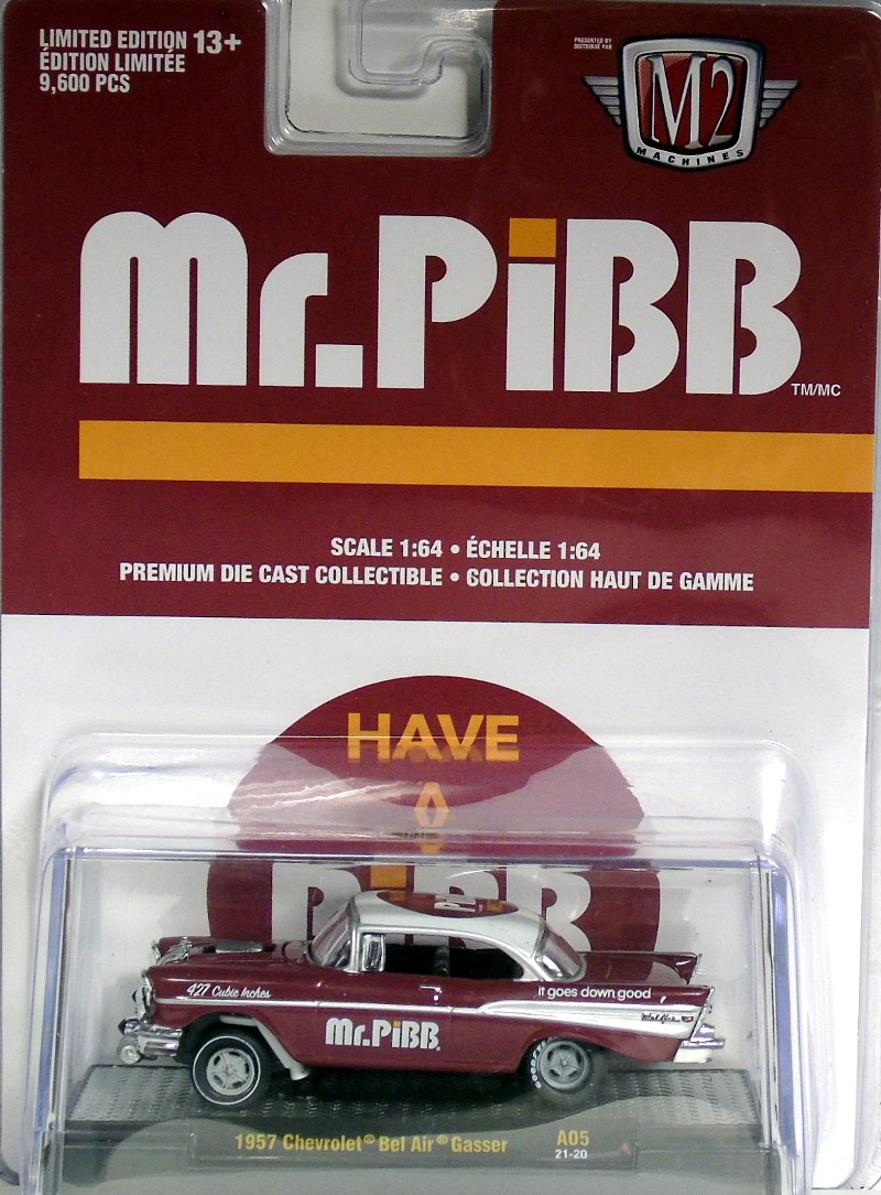 M2 Machines Coca Cola Release A05 1957 Chevrolet Bel Air GASSER MR. PIBB